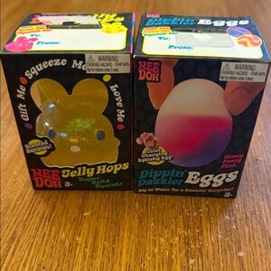 Nee Doh Jelly Hops and Dippin Dazzler Eggs - Colorful Learning Toys